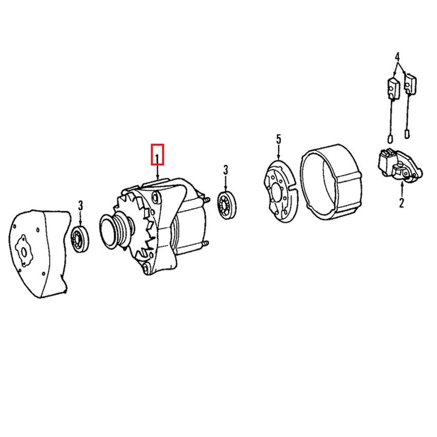 Mercedes Alternator (150A) (Rebuilt) 010154710280